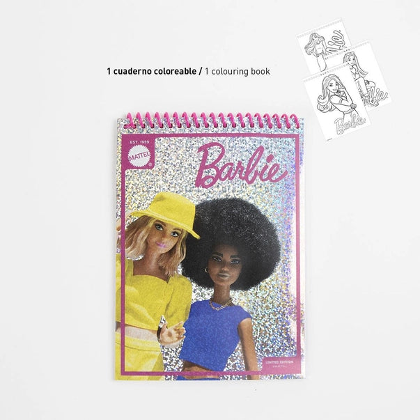 SET DI CANCELLERIA COLORABILE BARBIE