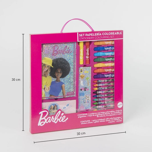 SET DI CANCELLERIA COLORABILE BARBIE