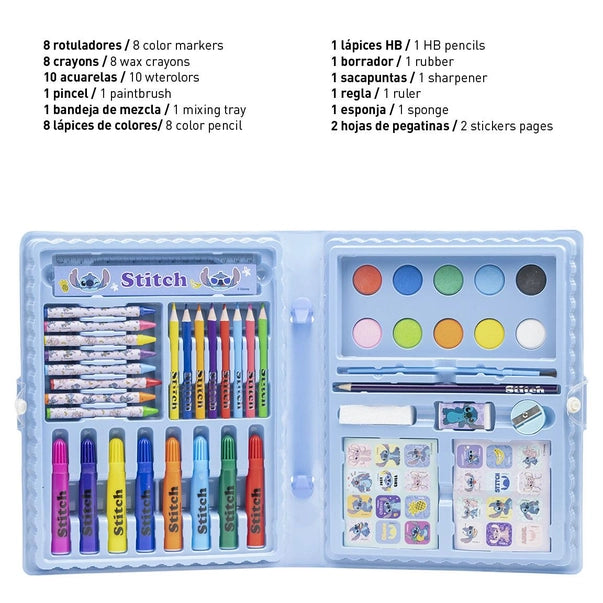 SET DI CANCELLERIA COLORABILE STITCH BOX