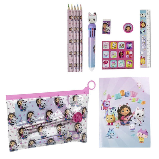 SET DI CANCELLERIA PER SCUOLA EVA GABBY'S DOLLHOUSE